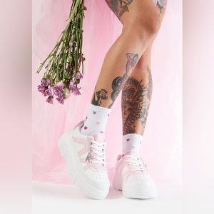 Koi -Aiya Platform Sneakers pastel pink Dollskill